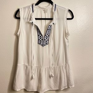 SIZE S/XS WHITE DRESS TANK!